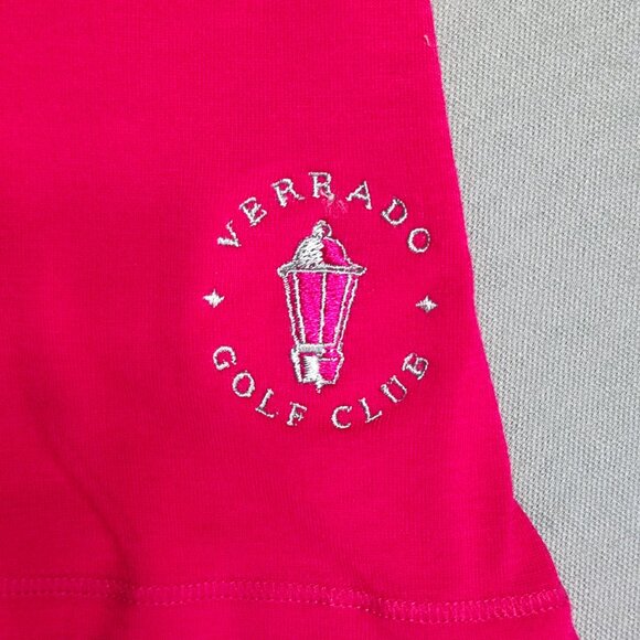 Adidas Golf polo shirt women's size M magenta short sleeve 1/4 button up - Picture 9 of 11